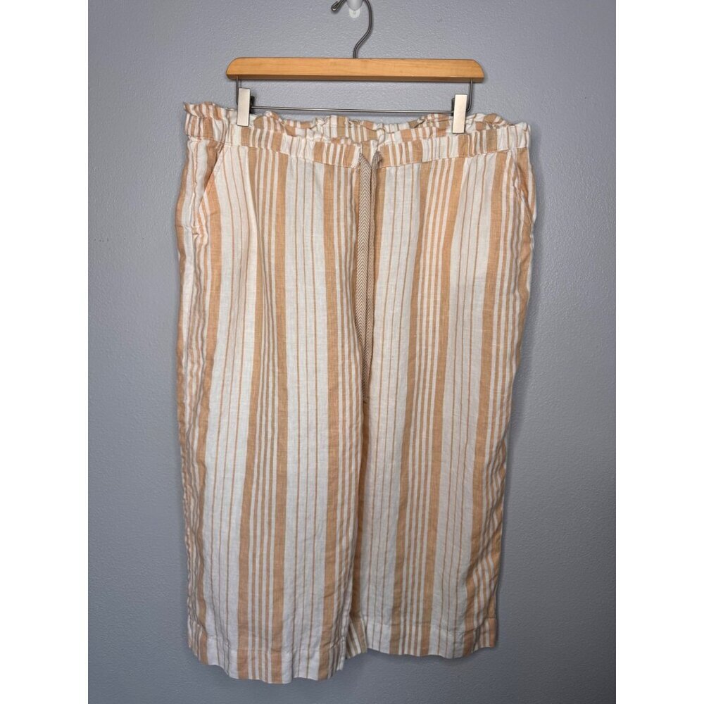 NWOT Chicos Set Pullover Stretchy Top & Cropped Linen Bottom SZ 3P/XL - Picture 5 of 13